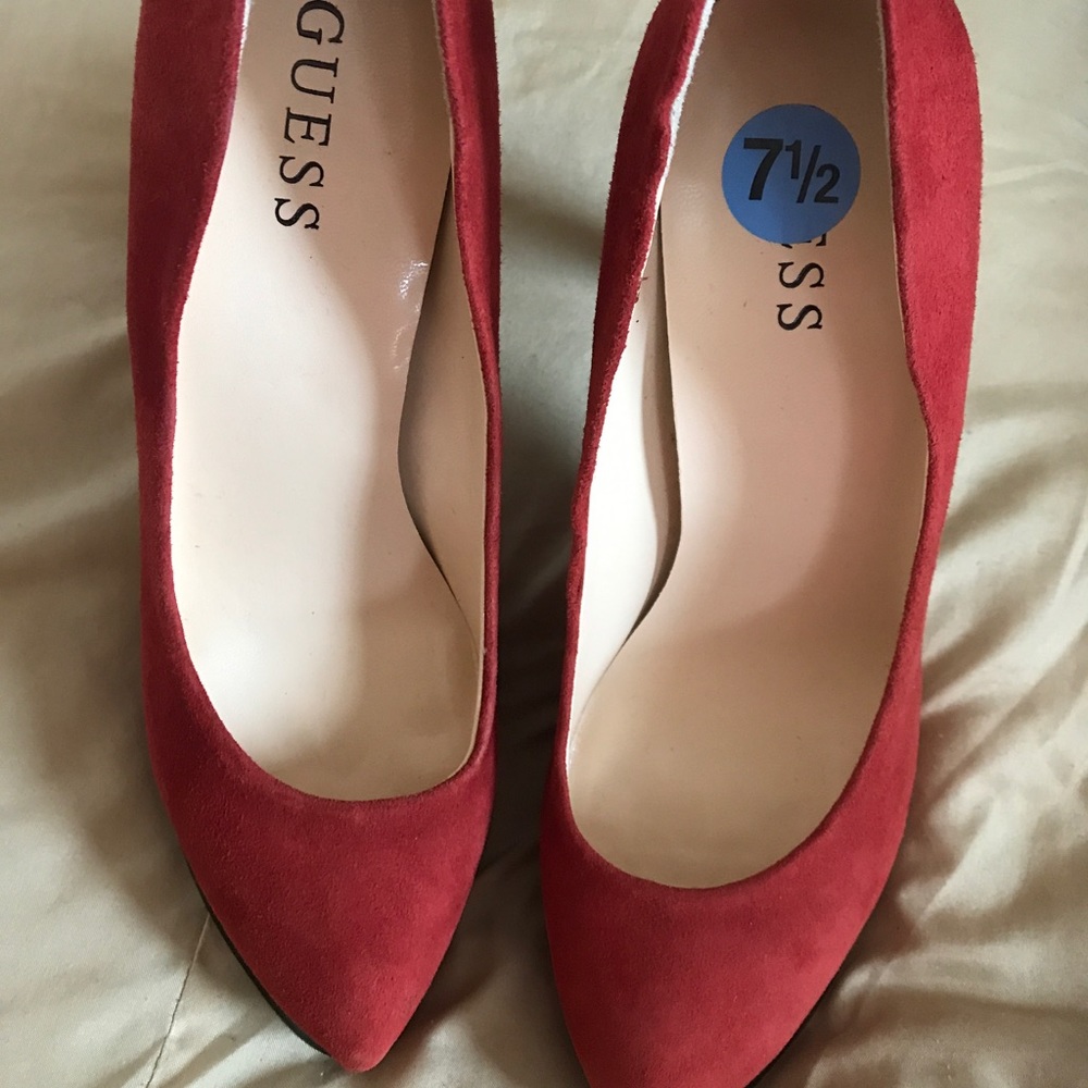 Guess Classic Red Shoes $60.00